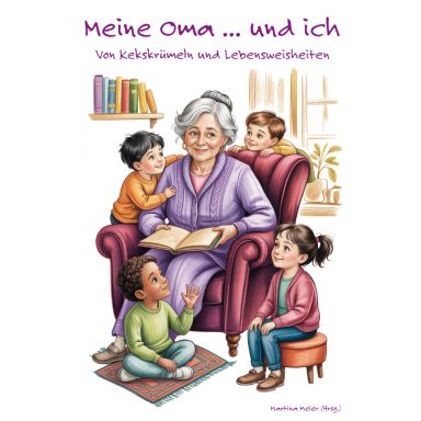 Oma und Enkel im Sessel