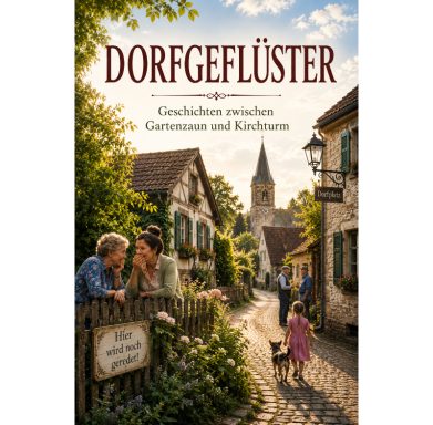 Dorfgeflüster Eine Dorfszene, Frauen am Gartenzaun