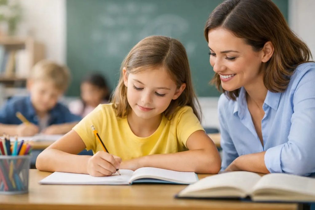 Lehrerin und Schülerin