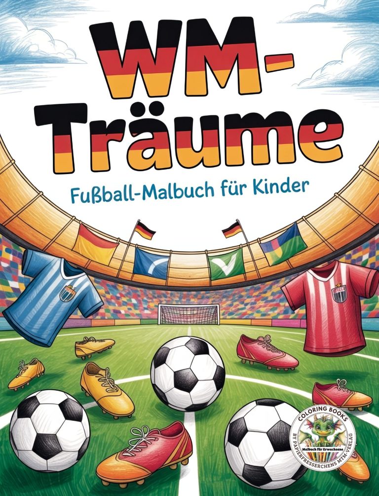 Ein Frau sitzt an einem Tisch mit Büchern und Glücksmomenten, umgeben von bunten Deko-Elementen.
