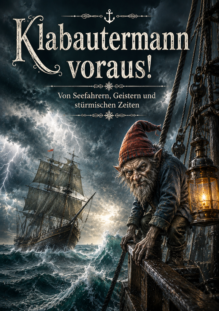 Cover Ein aufgeschlagenes Buch auf einem Tisch mit dem Titel „Das Buch der vergessenen Geschichten“.