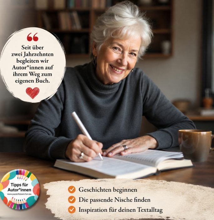 Frau schreibt