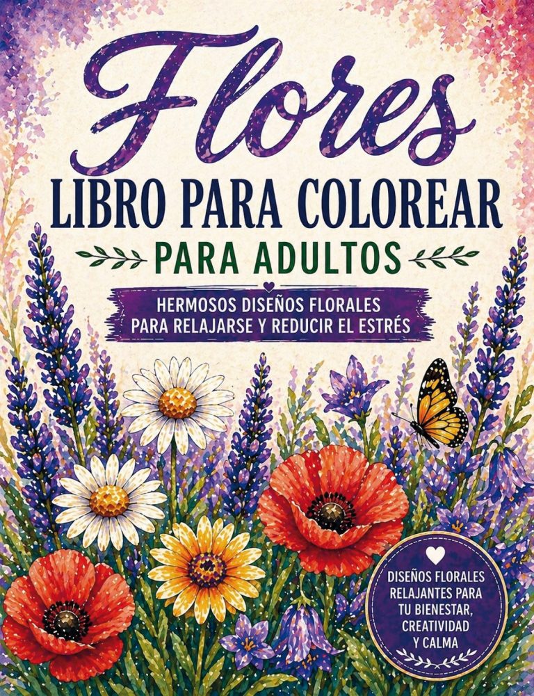 Ein Frau sitzt an einem Tisch mit Büchern und Glücksmomenten, umgeben von bunten Deko-Elementen.