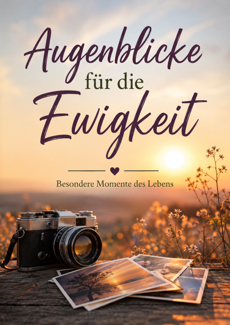 Ein aufgeschlagenes Buch auf einem Tisch mit dem Titel „Das Buch der vergessenen Geschichten“.