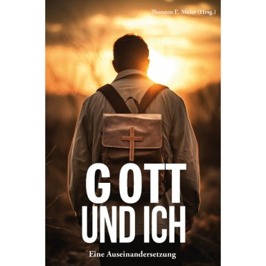 Mann mit Kreuz-Rucksack